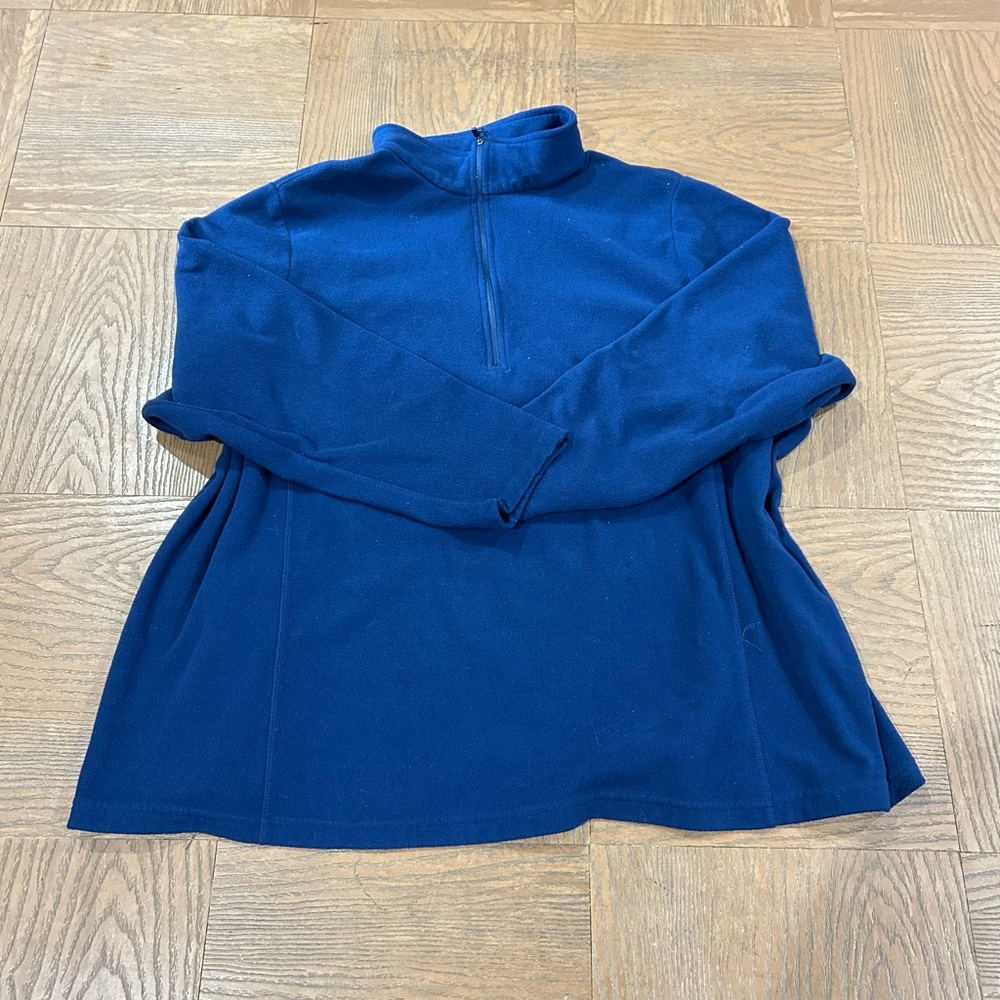 Men’s 3X oversized Soft Turtle Neck Navy Blue Fleece